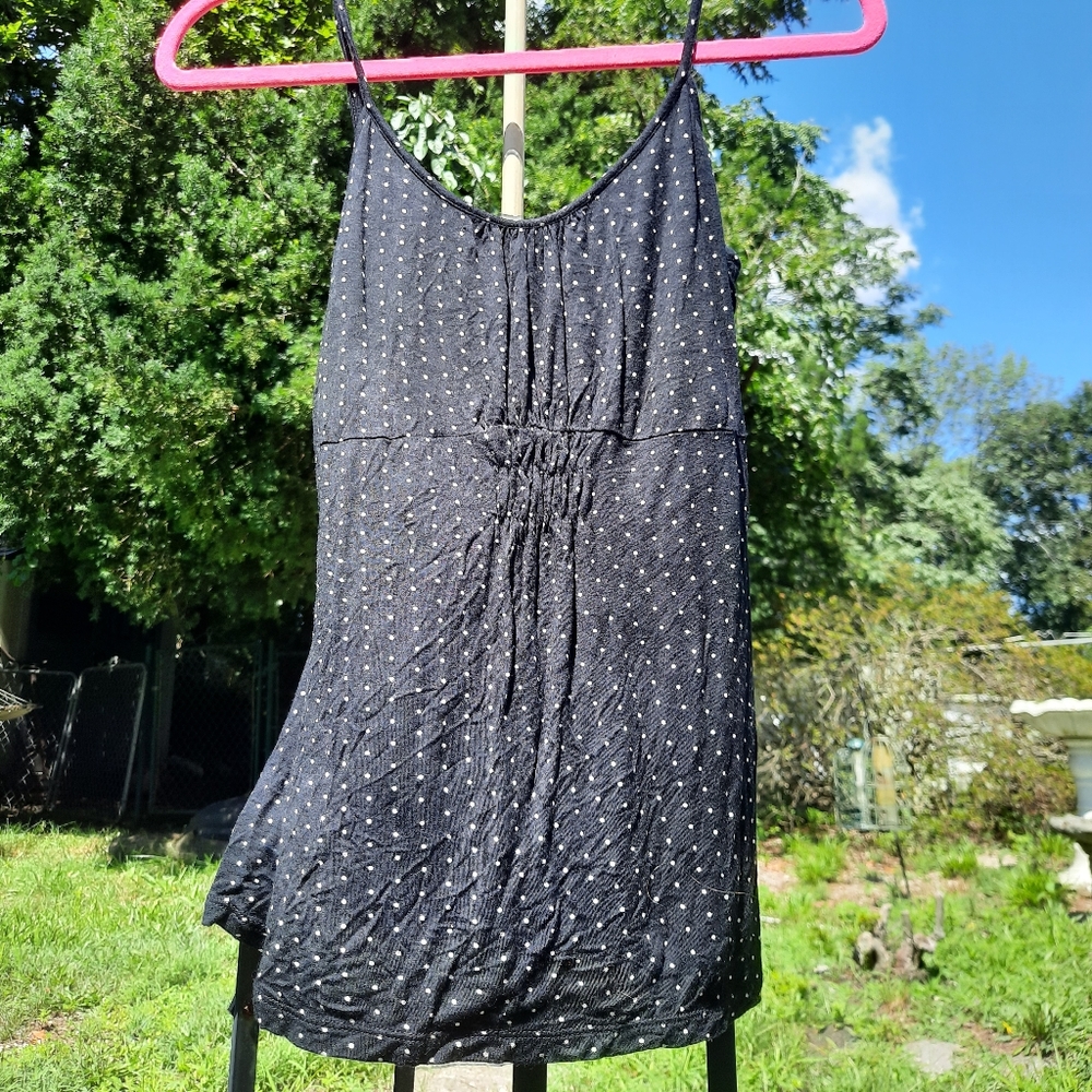 2000s Black & White Polka Dot Cami